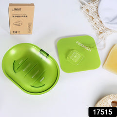 Plastic Soap Dish Holder for Bathroom Shower Wall Mounted Self Adhesive Soap Holder Saver Tray-Plastic Sponge Holder for Kitchen Storage Rack Soap Box, Bathroom - Bhavnagar Deodap