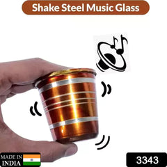 Stainless Steel Glass with Bell Sound for Kids Boys and Girls Glass Set Water/Juice Glass, Stainless Steel Baby Musical Toy Glass - Bhavnagar Deodap