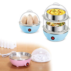 Egg Boiler / Poacher / Cooker / Electric Steamer (2 Layer) - Bhavnagar Deodap