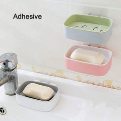 Soap Dish with Drain Soap Holder, Soap Saver Easy Cleaning, Soap Tray for Shower Bathroom Kitchen (1 Pc) - Bhavnagar Deodap