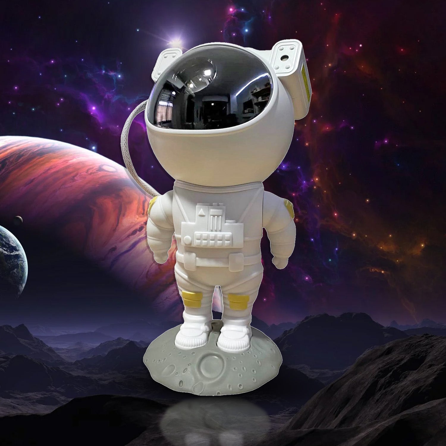 Robot Sky Space Stars Light Astronaut Galaxy Projector, Night lamp, Bedroom, Kids, Projector, Remote Control, Star Projector Will Take Children's to Explore The Vast Starry Sky for Adults, raksha bandhan, Diwali Gift - Bhavnagar Deodap