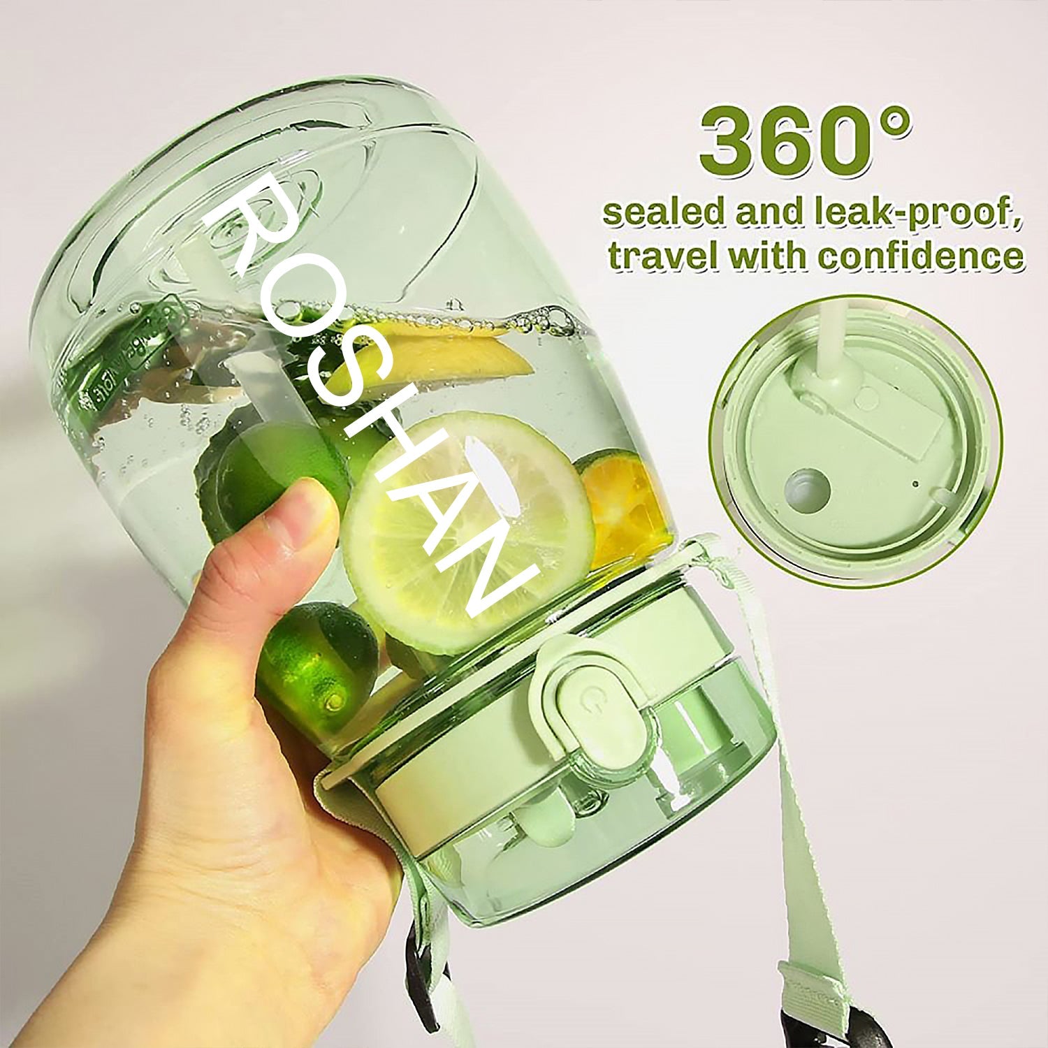 Customize Insulated Water Bottle Portable Water Bottle With Strap, Sticker and Straw Cute Outdoor Sports Bottle For Water Travel Drinkware Jug Travel Water Bottle large Capacity Water Jug, Gym / Kid / Outdoor Sport / Campus, Fashionable (1300 ML Approx)