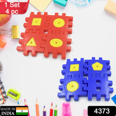 Colorful Digital Building Blocks Set - Educational Toys for Kids Aged 3-12, 4 Pc Set for Boys & Girls - Bhavnagar Deodap