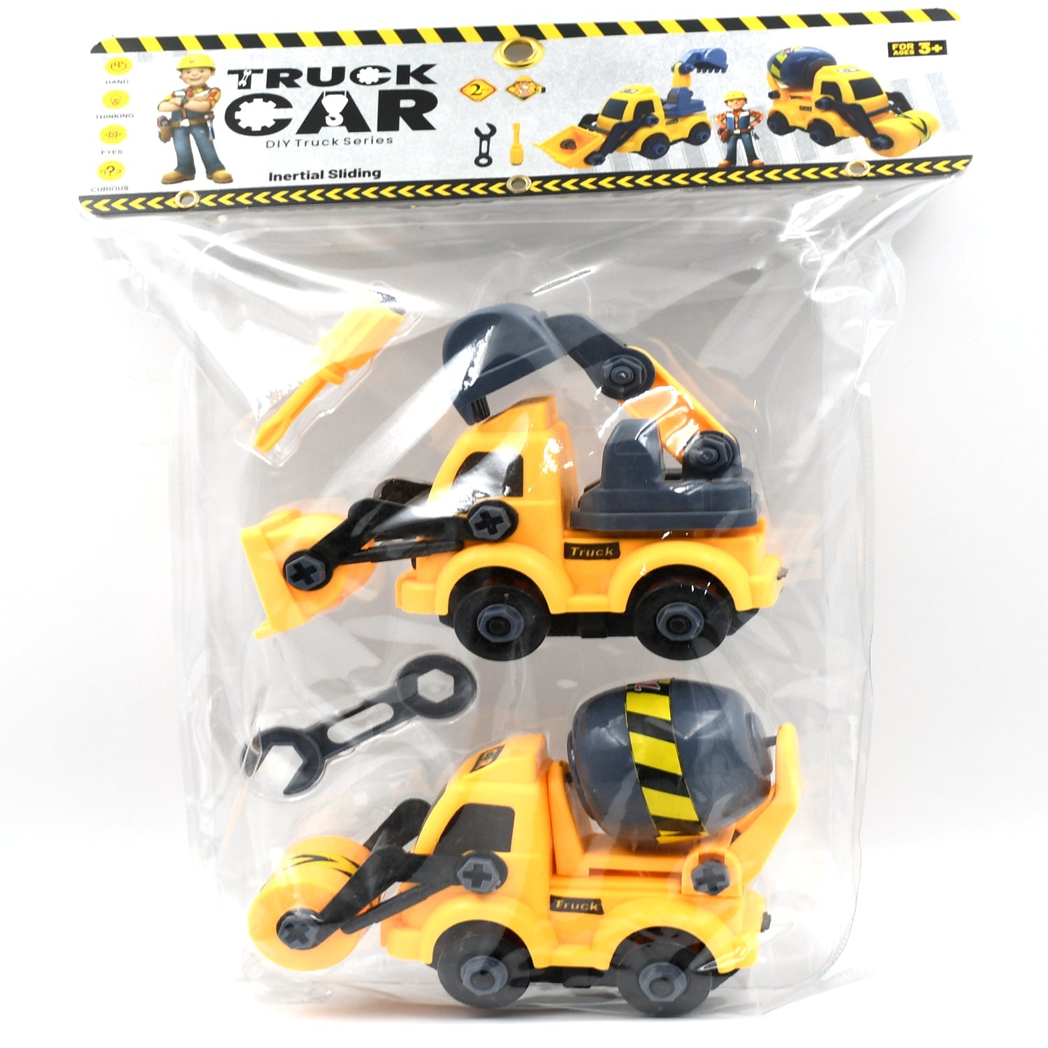 Engineering vehicles Nut Assembly Vehicle Toy, DIY Nut Assembly Vehicle Model Toy Highly Simulation Children Kids Car Model Toy Set (2 Pc Set) - Bhavnagar Deodap