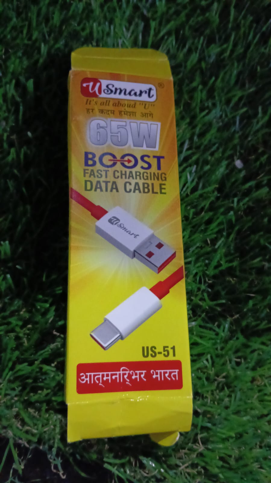 Type C data cable Fast Charging Data Cable (1000 MM / 65W / 1 Pc) - Bhavnagar Deodap