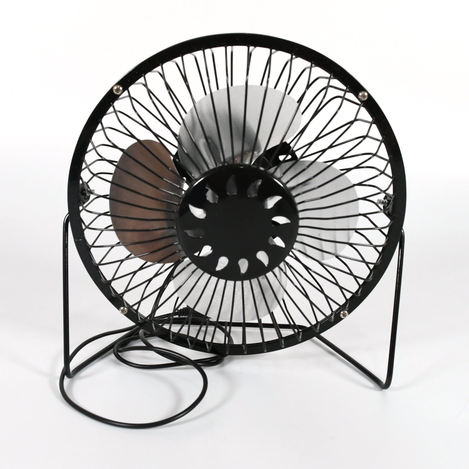 USB Table Desk Personal Metal Electronic Fan, Compatible with Computers, Laptops, Student Dormitory, Suitable For Office, School Use (1 Pc) - Bhavnagar Deodap