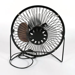 USB Table Desk Personal Metal Electronic Fan, Compatible with Computers, Laptops, Student Dormitory, Suitable For Office, School Use (1 Pc) - Bhavnagar Deodap