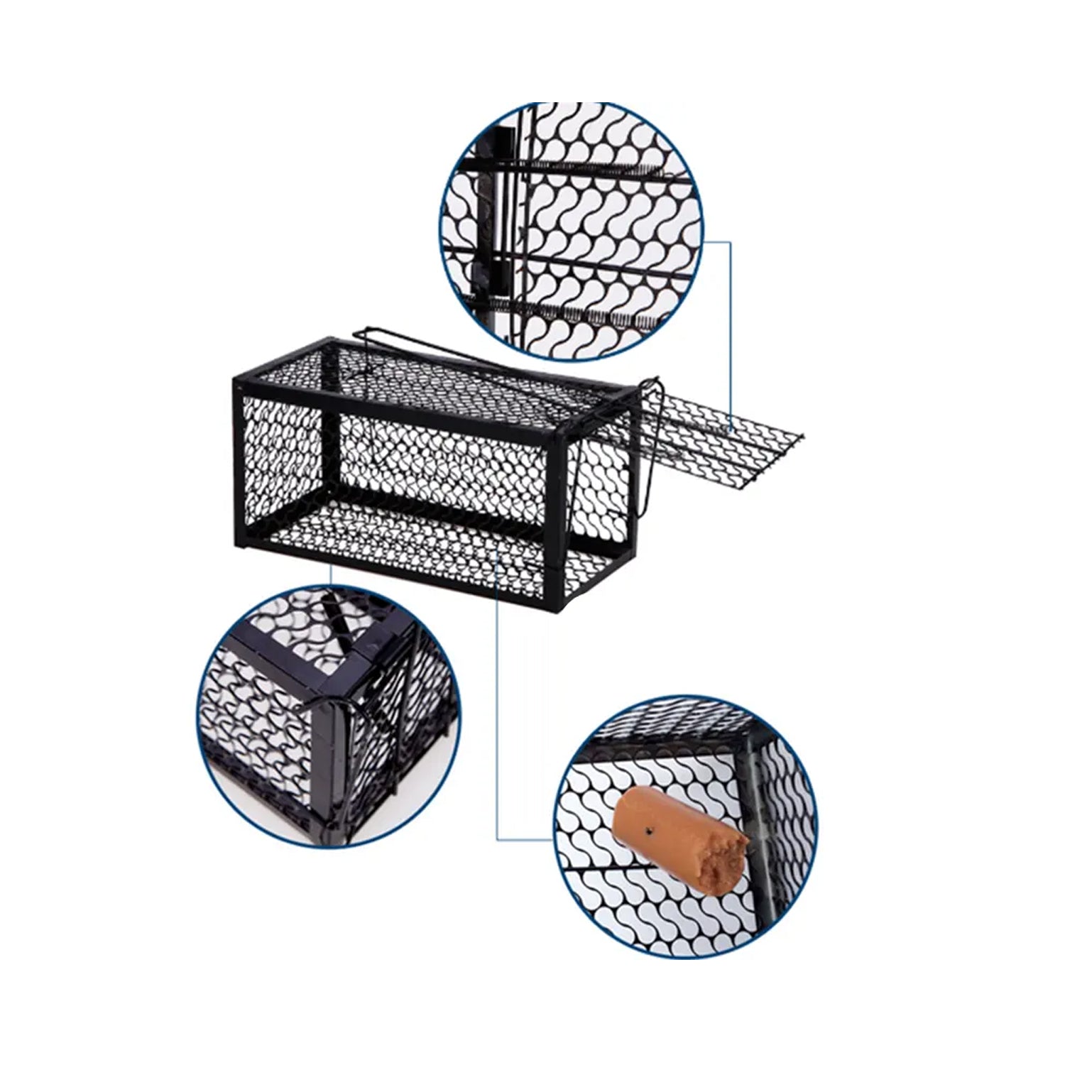 Foldable Mouse Trap Squirrel Trap Small Live Animal Trap Mouse Voles Hamsters Live Cage Rat Mouse Cage Trap for Mice Easy to Catch and Release - Bhavnagar Deodap