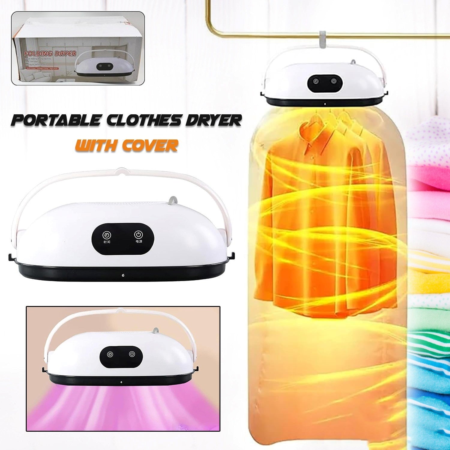 Portable Clothes Folding Dryer, Portable Dryer (1 Pc) - Bhavnagar Deodap