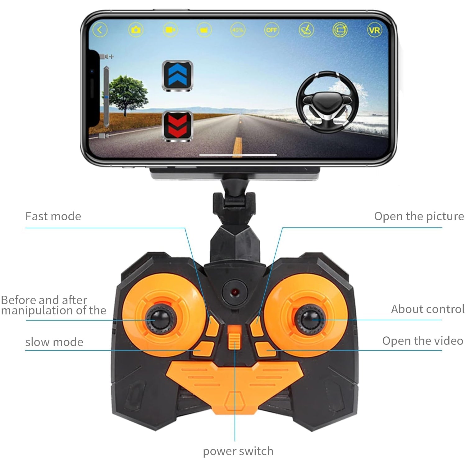 Remote Control Car with Camera Off-Road Remote Control Truck Monster Trucks for Boys 8-12 Birthday Gift For Kids Adults Gift For Boys And Girls HD Camera Rock Crawler Monster Truck Toy - Bhavnagar Deodap