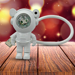 USB Intelligent Voice Projector Astro Night Light  Projector, Galaxy Light Star Projector, Cartoon Light, LED Light, Desk Lamp, Mini Night Light, Cartoon Reading Lamp, USB Port for Kids Room Adults Bedroom Party Gaming Room - Bhavnagar Deodap