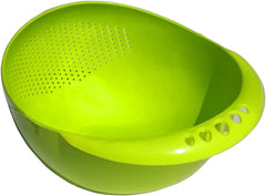 Virgin Rice Bowl Durable Plastic Strainer, Water Strainer | Vegetable & Fruits Washing Bowl - Bhavnagar Deodap