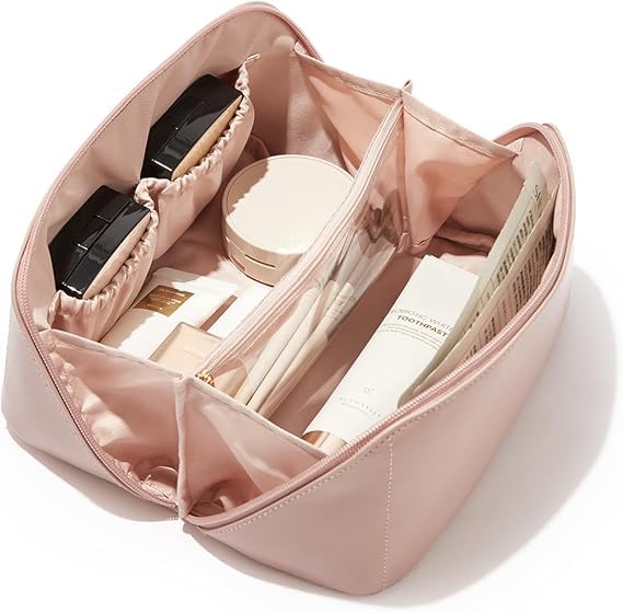 makeup organizer bag, Waterproof Cosmetic Bag, Makeup Organiser for Women - Ideal for Travel, Daily Use and Cosmetic Storage, Makeup travel pouch - Bhavnagar Deodap