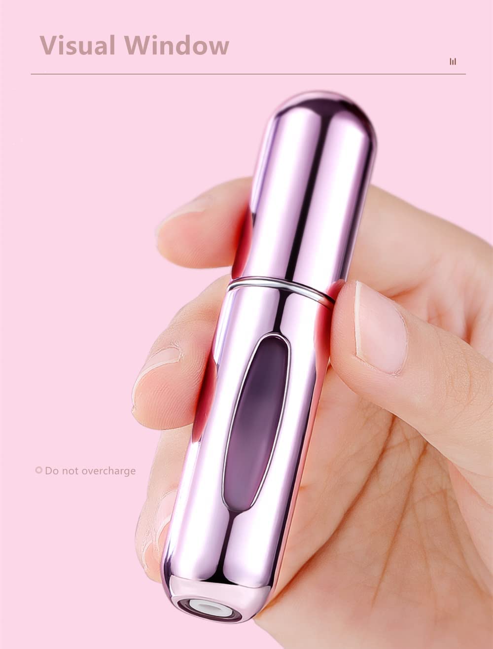 Portable Mini Perfume Refillable Atomizer Container, Portable Perfume Spray Bottle, Travel Perfume Scent Pump Case Fragrance Empty Spray Bottle for Traveling and Outgoing(5 ml) - Bhavnagar Deodap