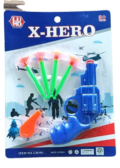 X-Hero Military Style Combat Shooting Gun Toys for Kids Age 3-4-5 Years with Vaccum Darts Double Gun Army Toy Guns Pack of 2 - Bhavnagar Deodap