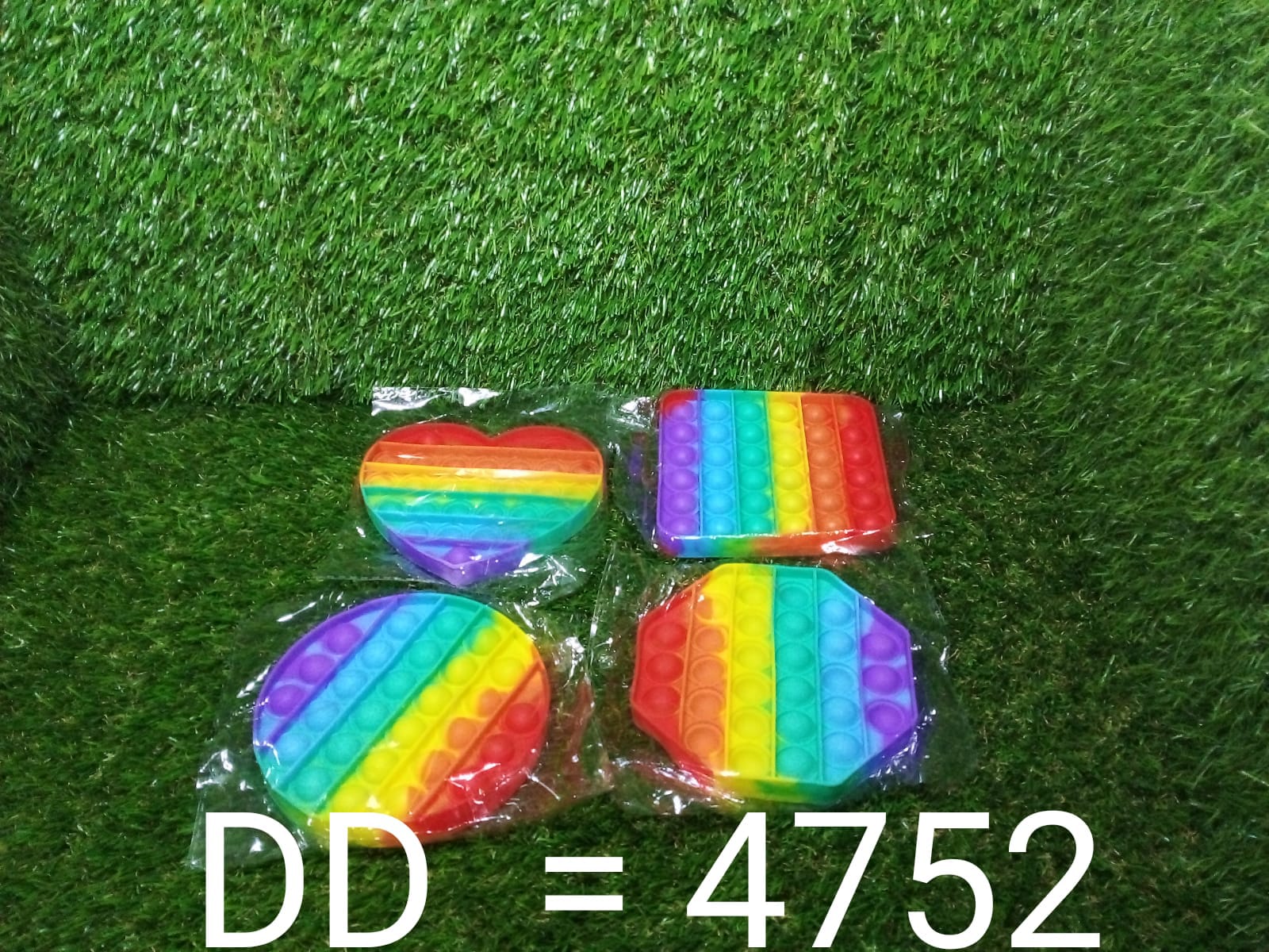 4752 Random Shape Rainbow Colored Fidget (1Pc Only) 