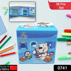 Color Pencil, Crayons, Water Color, Sketch Pen Art (58 Pcs Set) - Bhavnagar Deodap