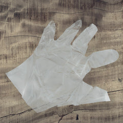 Large Disposable Gloves (100 Pcs): Clear Plastic, Multipurpose - Bhavnagar Deodap