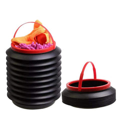 Foldable Storage Bucket , Water Container & Dustbin Multiuse Bucket For Home , Car & Kitchen Use Bucket - Bhavnagar Deodap