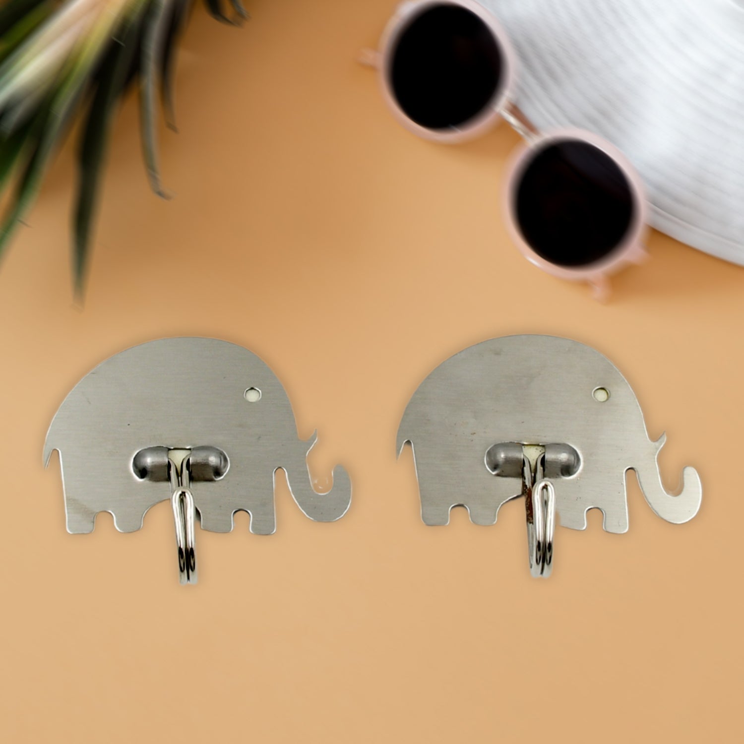 Strong Self-Adhesive Hooks (2 Pc): Heavy Duty, Waterproof, All-Purpose - Bhavnagar Deodap