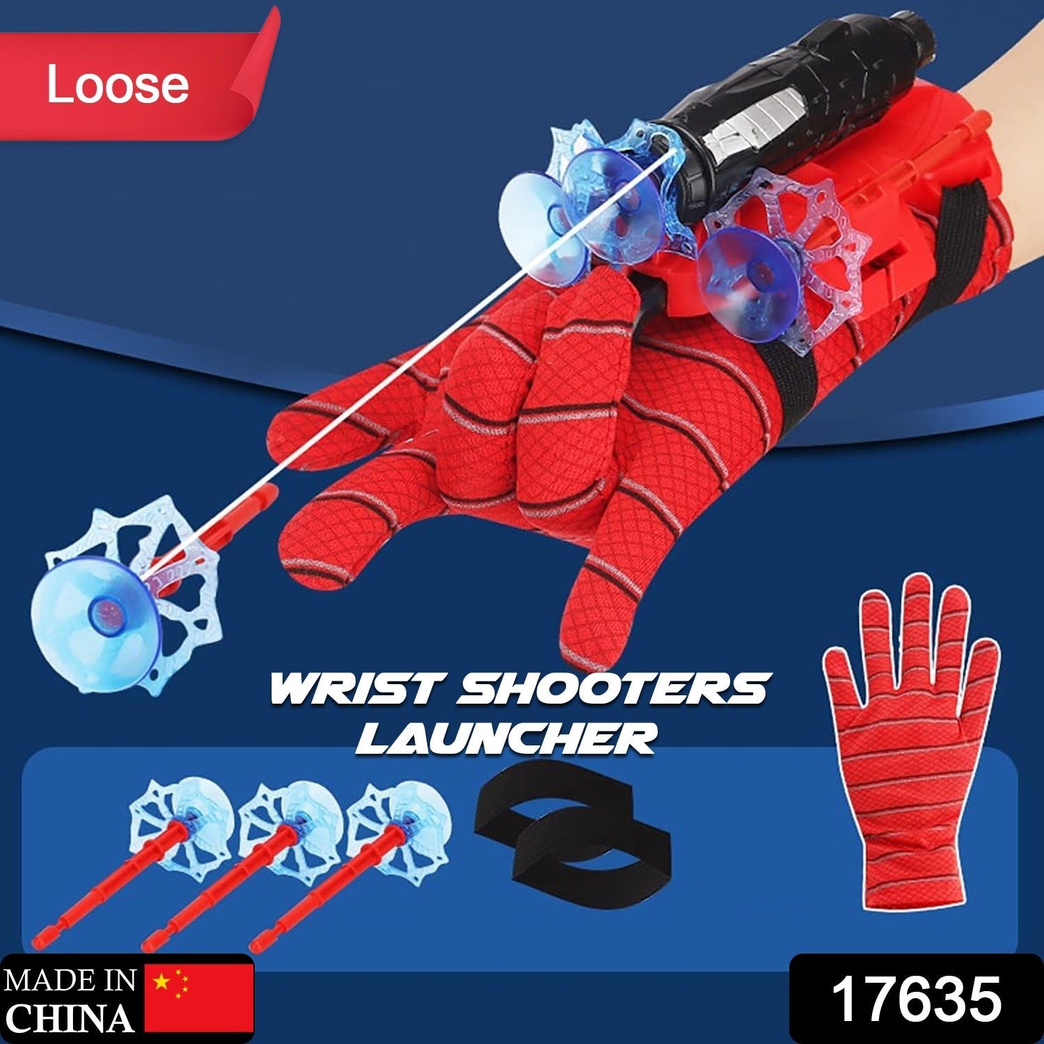 Web Shooter Toy for Kids Fans, Launcher Wrist Gloves Toys For Kids, Boys Superhero Gloves Role-Play Toy Cosplay, Sticky Wall Soft Bomb Funny Children's Educational Toys - Bhavnagar Deodap