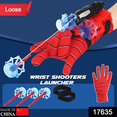 Web Shooter Toy for Kids Fans, Launcher Wrist Gloves Toys For Kids, Boys Superhero Gloves Role-Play Toy Cosplay, Sticky Wall Soft Bomb Funny Children's Educational Toys - Bhavnagar Deodap