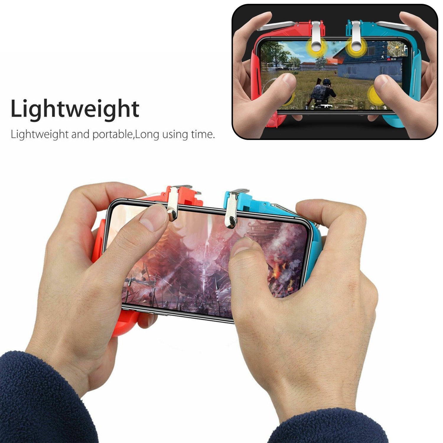 Portable Mobile Game Pad Controller with 4 Triggers For All Games Use of Survival Mobile Controller - Bhavnagar Deodap