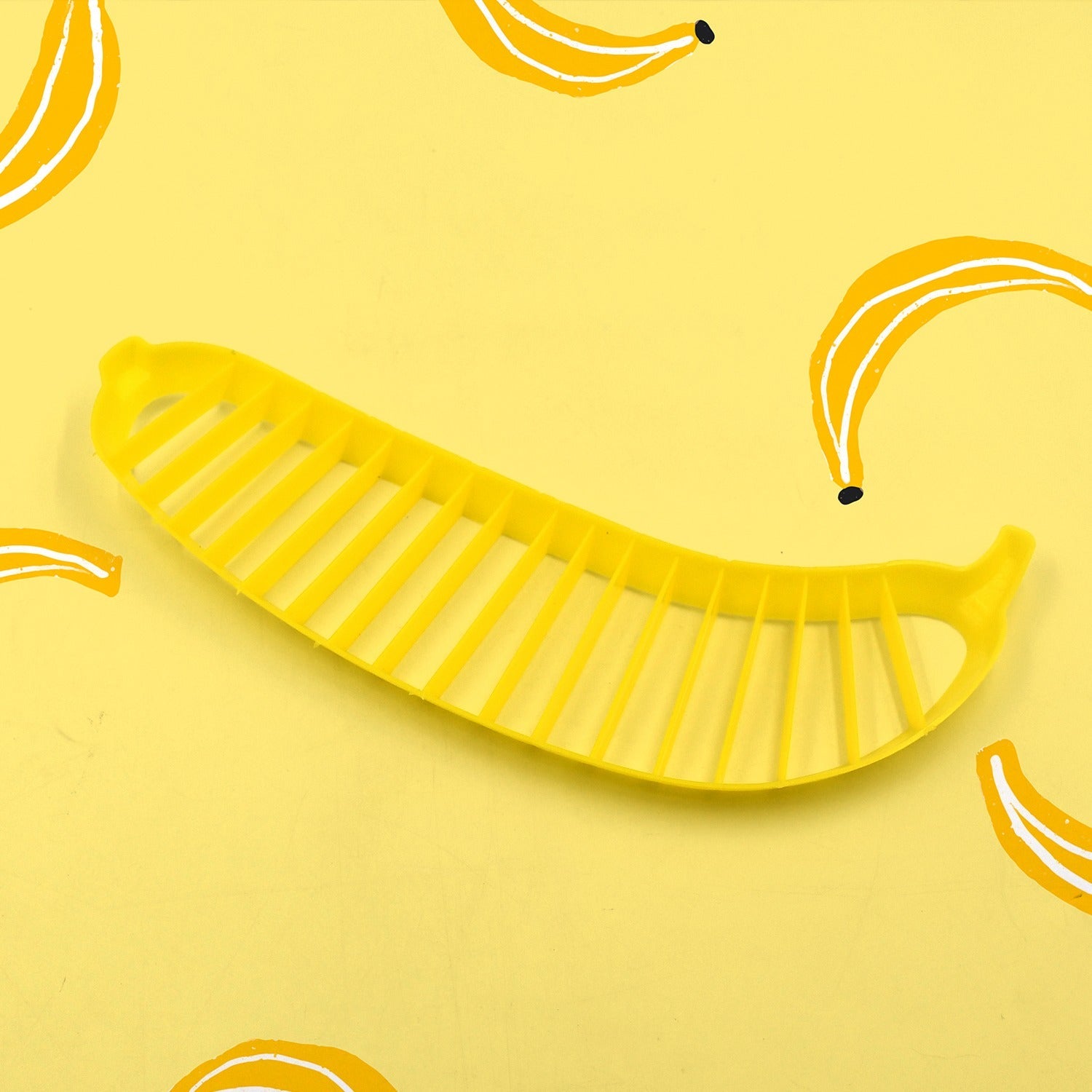 Banana Slicer- Perfect for Fruit Salads Handle Plastic Banana Fruit Slicer Cutter Chopper - Bhavnagar Deodap