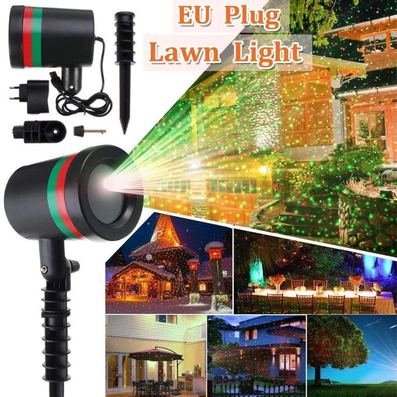 Star Fairy Motion Laser Lights Projector for Garden Lawn Landscape Outdoor Indoor, Home, Office, Diwali, Christmas, Navratri, Decorative Light, Party (No Remote Button, Multicolour) - Bhavnagar Deodap