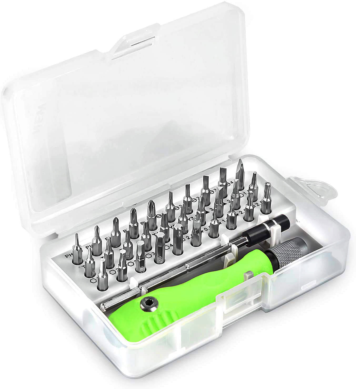 32 in 1 Mini Screwdriver Bits Set with Magnetic Flexible Extension Rod - Bhavnagar Deodap