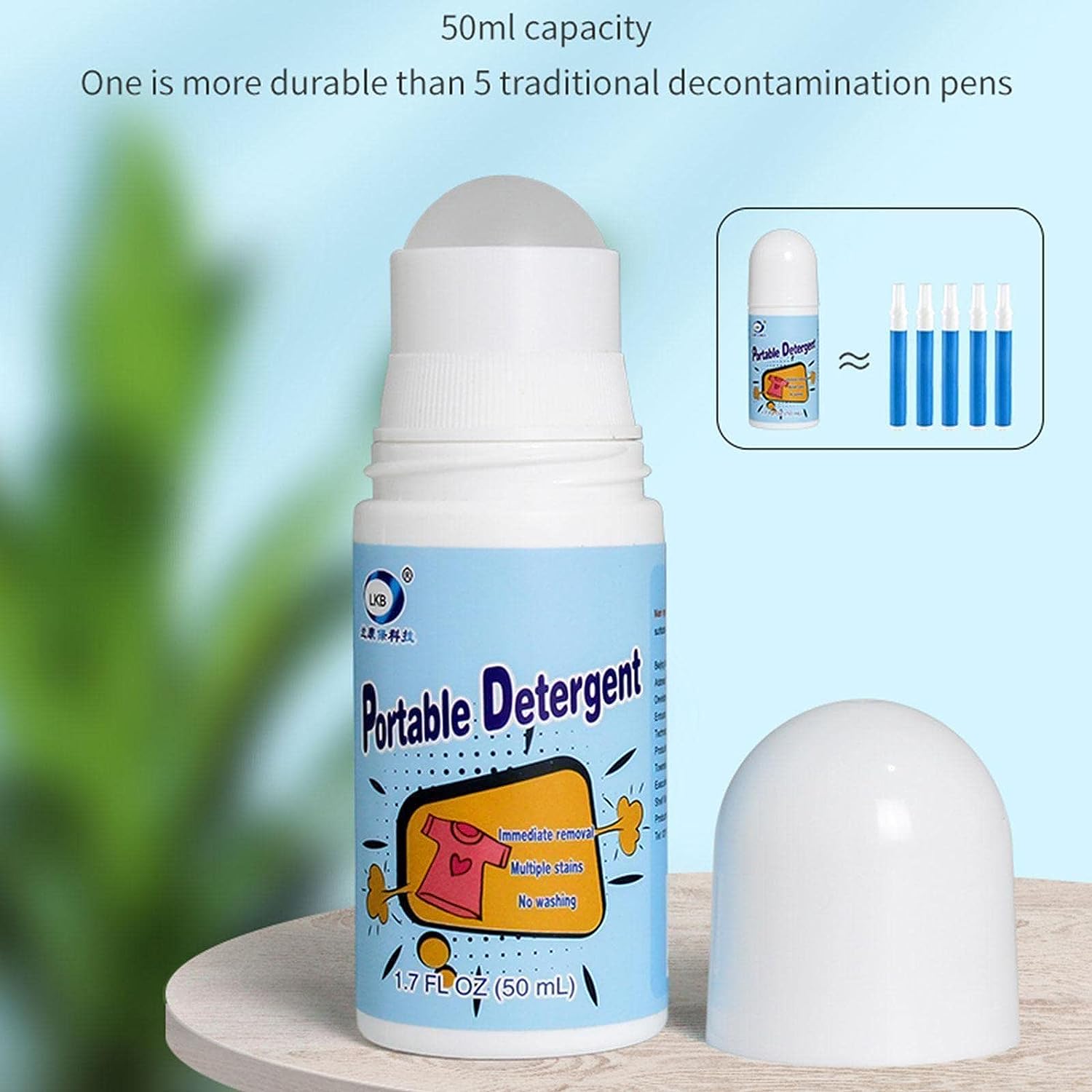 Clothes Stain Remover Bead Design Emergency Stain Rescue Roller-ball Cleaner for Natural Fabric Removes Oil Almost All Types of Fabrics - Bhavnagar Deodap