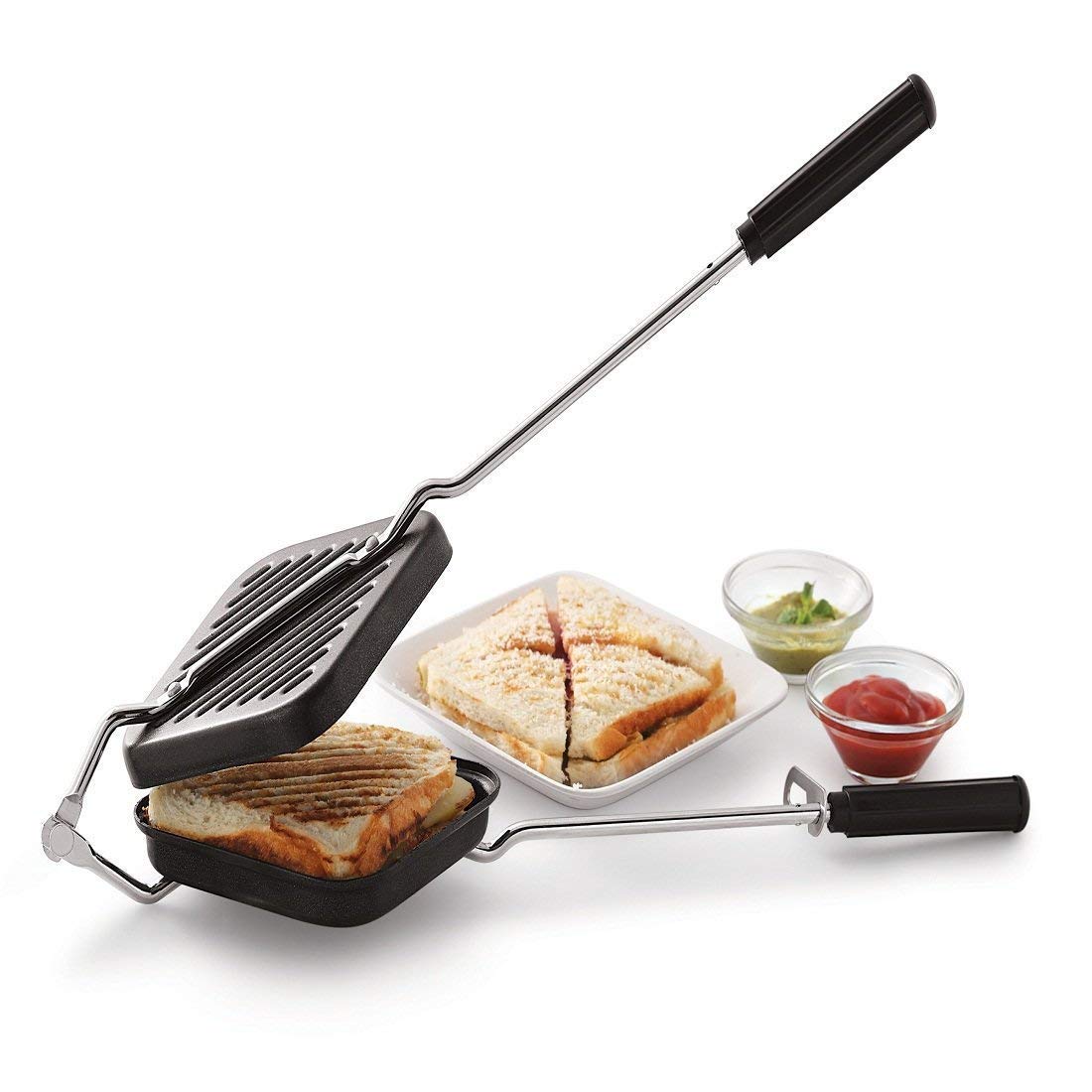 Non-Stick Grill Sandwich Toaster and Griller  1pc - Bhavnagar Deodap