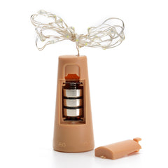 20 LED Wine Bottle Cork Lights Copper Wire String Lights, Battery Powered /  Wine Bottle Fairy Lights Bottle - Bhavnagar Deodap