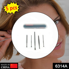 5 Pcs Ear Pick with a Storage Box Earwax Removal Kit