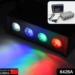 Mini Laser Projector Low Par Light 4 LED RGBW Stage Lighting Laser Light, Special Effects, Party Light - Bhavnagar Deodap