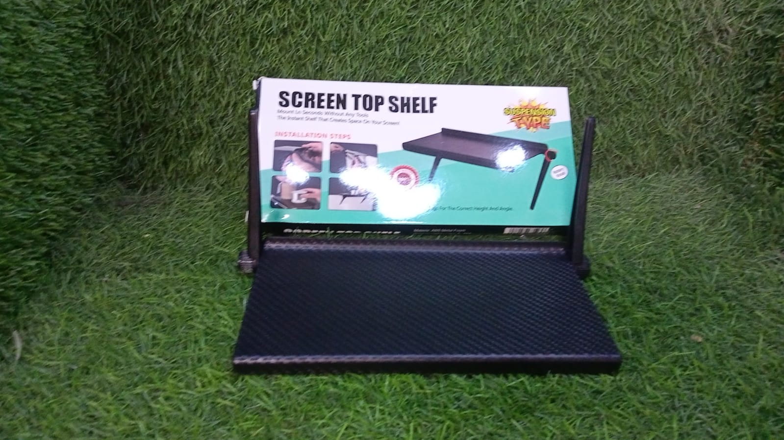 TV Top Shelf Screen Shelf Adjustable Monitor Shelf Media Shelf TV Shelf for Cable Box Game Storage TV Stand Above TV Shelf Mount Audio Video Shelving for Cellphone Stand - Bhavnagar Deodap