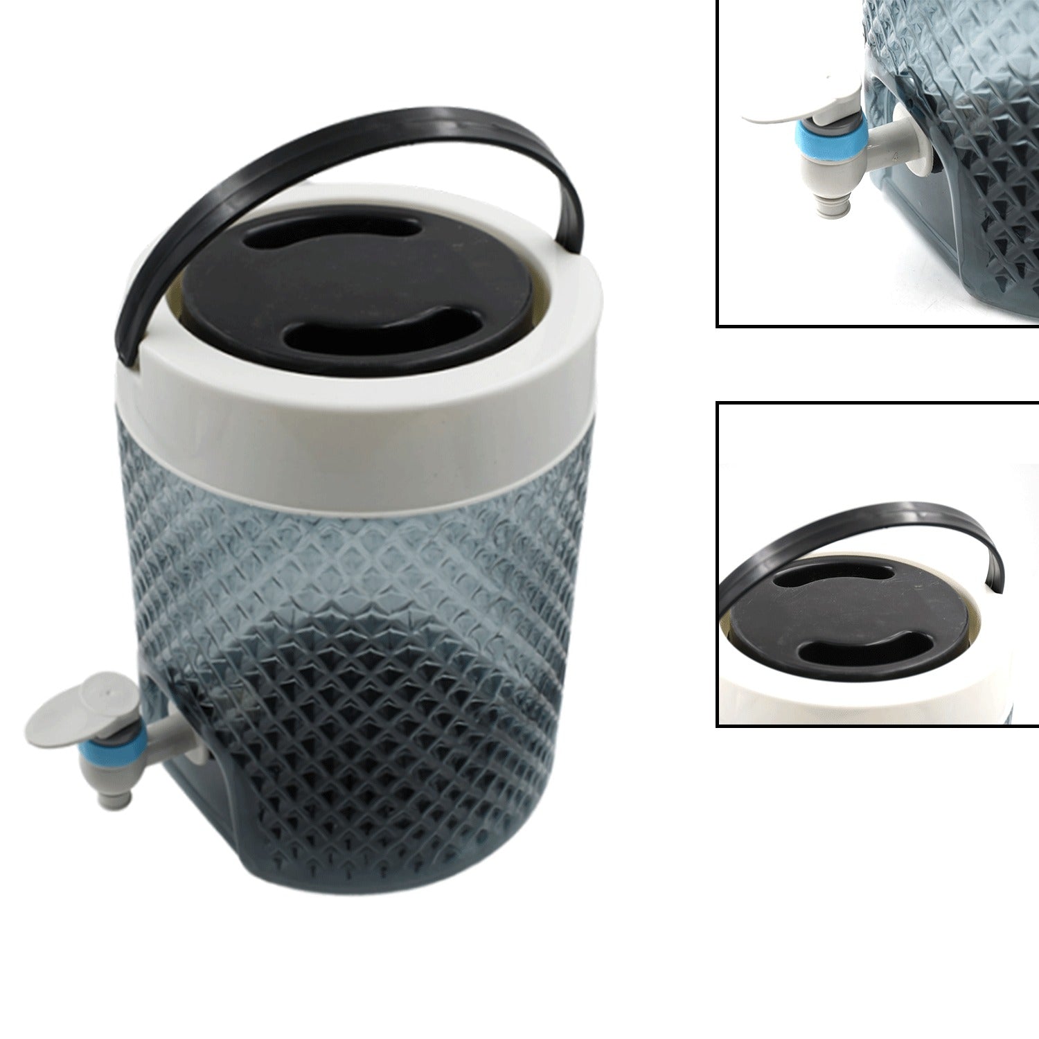 DIAMOND CUT DESIGN PLASTIC WATER JUG TO CARRYING WATER AND OTHER BEVERAGES (4500ML) - Bhavnagar Deodap