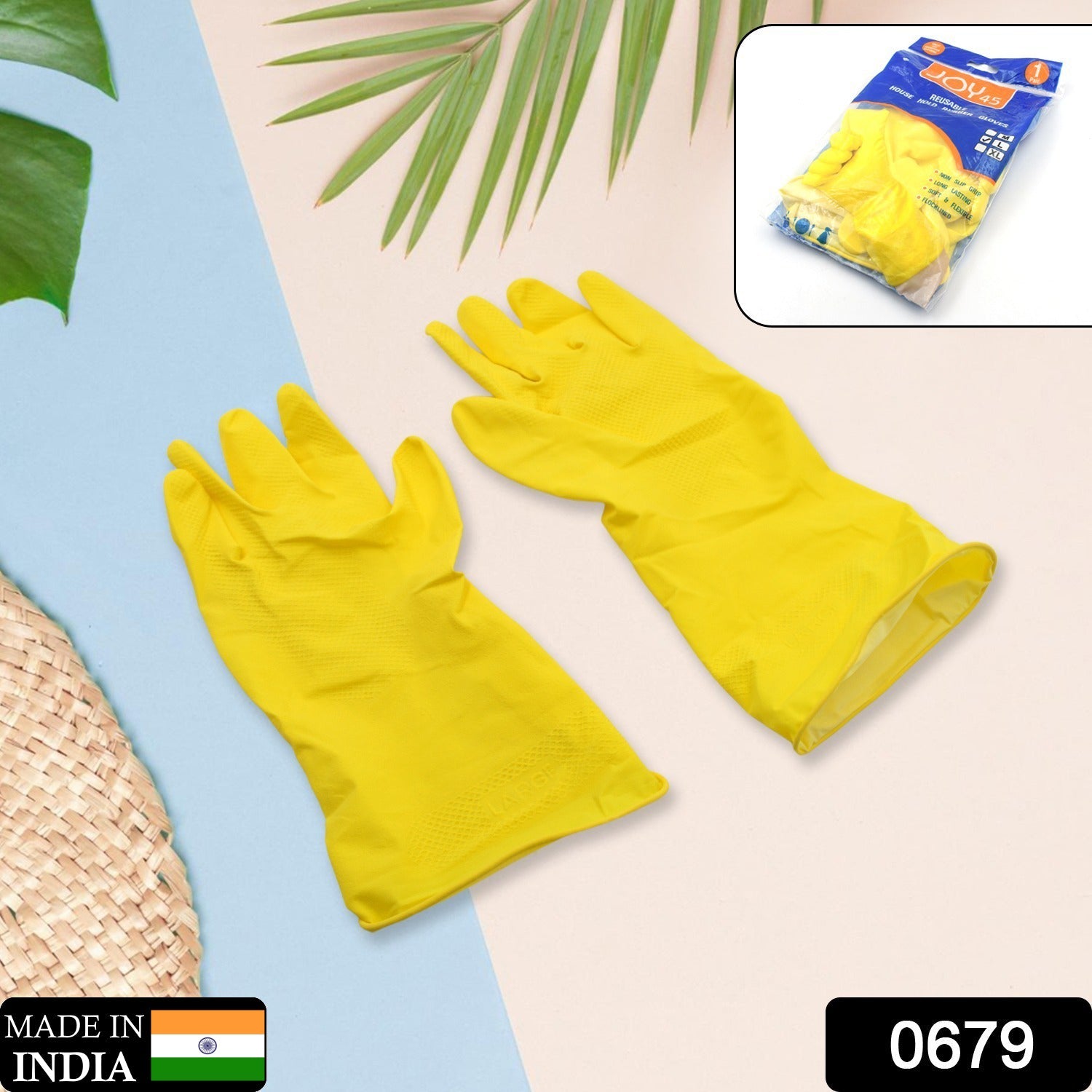 Multipurpose Cleaning Gloves (1 Pair): Kitchen, Bath, & More - Bhavnagar Deodap