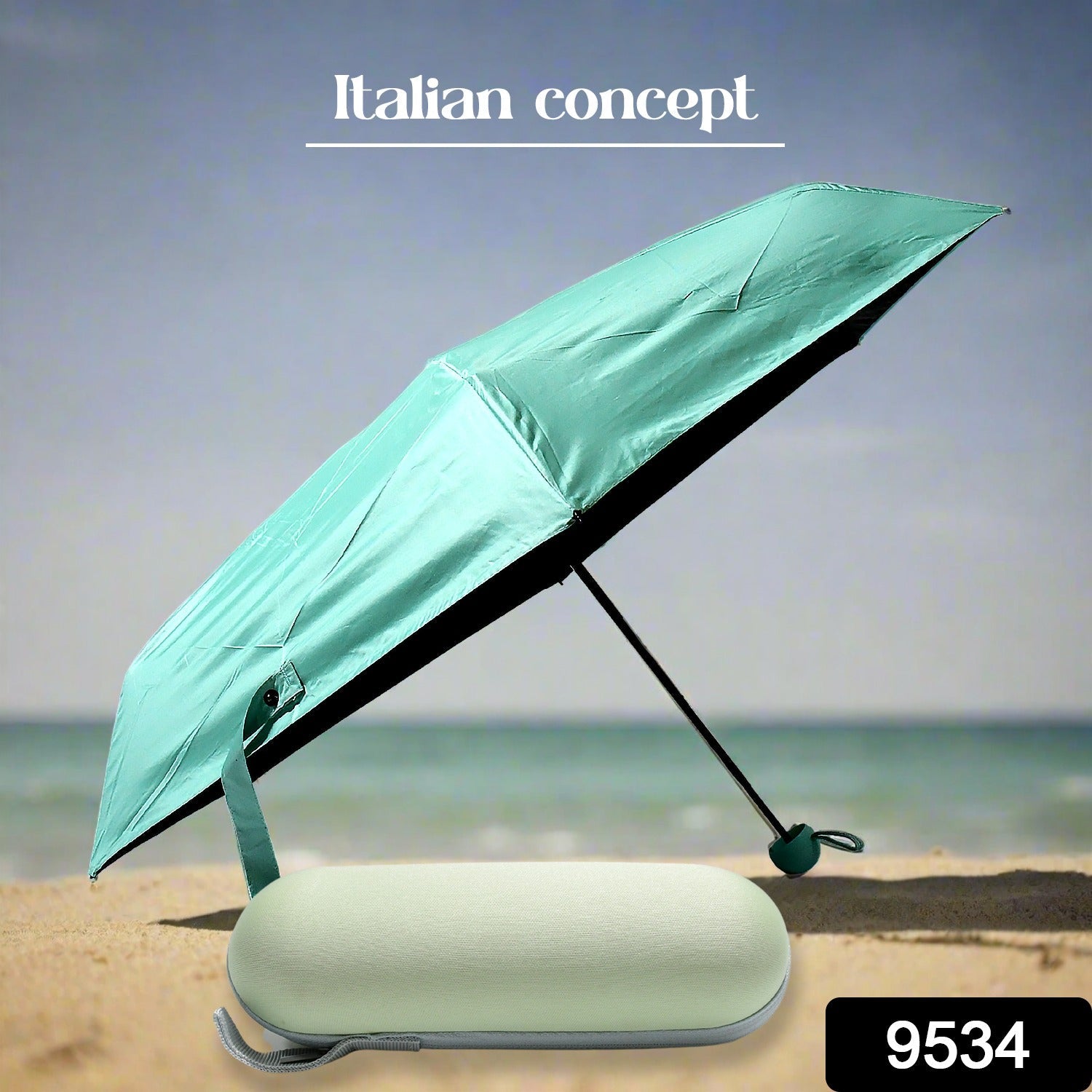 5 Fold Manual Open Umbrella With Capsule Case | Windproof, Sunproof & Rainproof with Sturdy Steel Shaft & Wrist Straps | Easy to Hold & Carry | Umbrella for Women, Men & Kids  - Bhavnagar Deodap