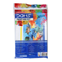 DOMS Painting Kit | Perfect Value Pack | Kit for School Essentials | Gifting Range for Kids | Combination of 9 Painting & Coloring Items Multicolor - Bhavnagar Deodap