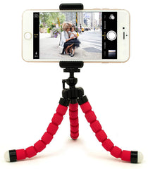 Portable Mini Octopus Tripod Stand with Phone Holder for Live Selfie, Mobile Phone Portable and Adjustable Stent - Bhavnagar Deodap