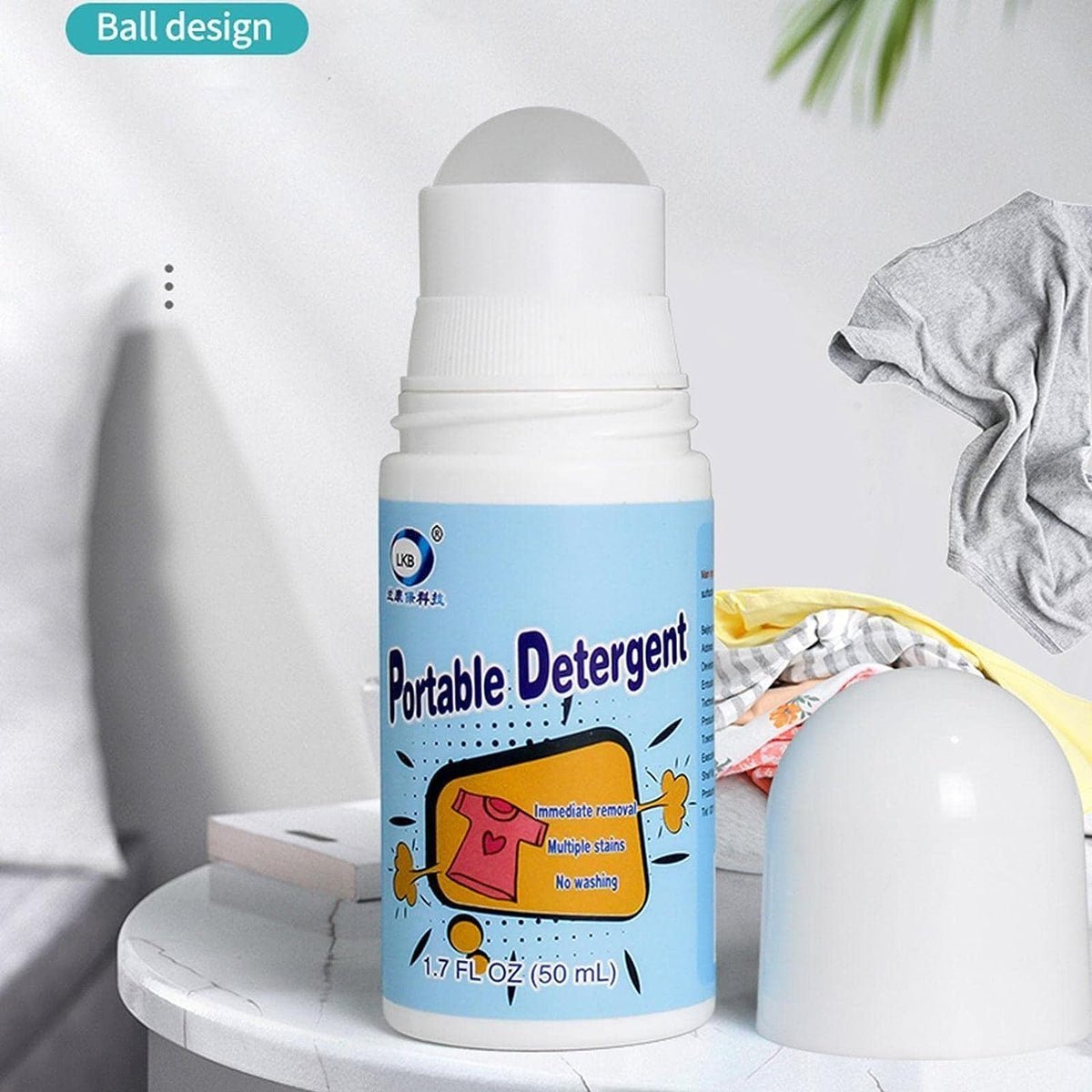 Clothes Stain Remover Bead Design Emergency Stain Rescue Roller-ball Cleaner for Natural Fabric Removes Oil Almost All Types of Fabrics - Bhavnagar Deodap