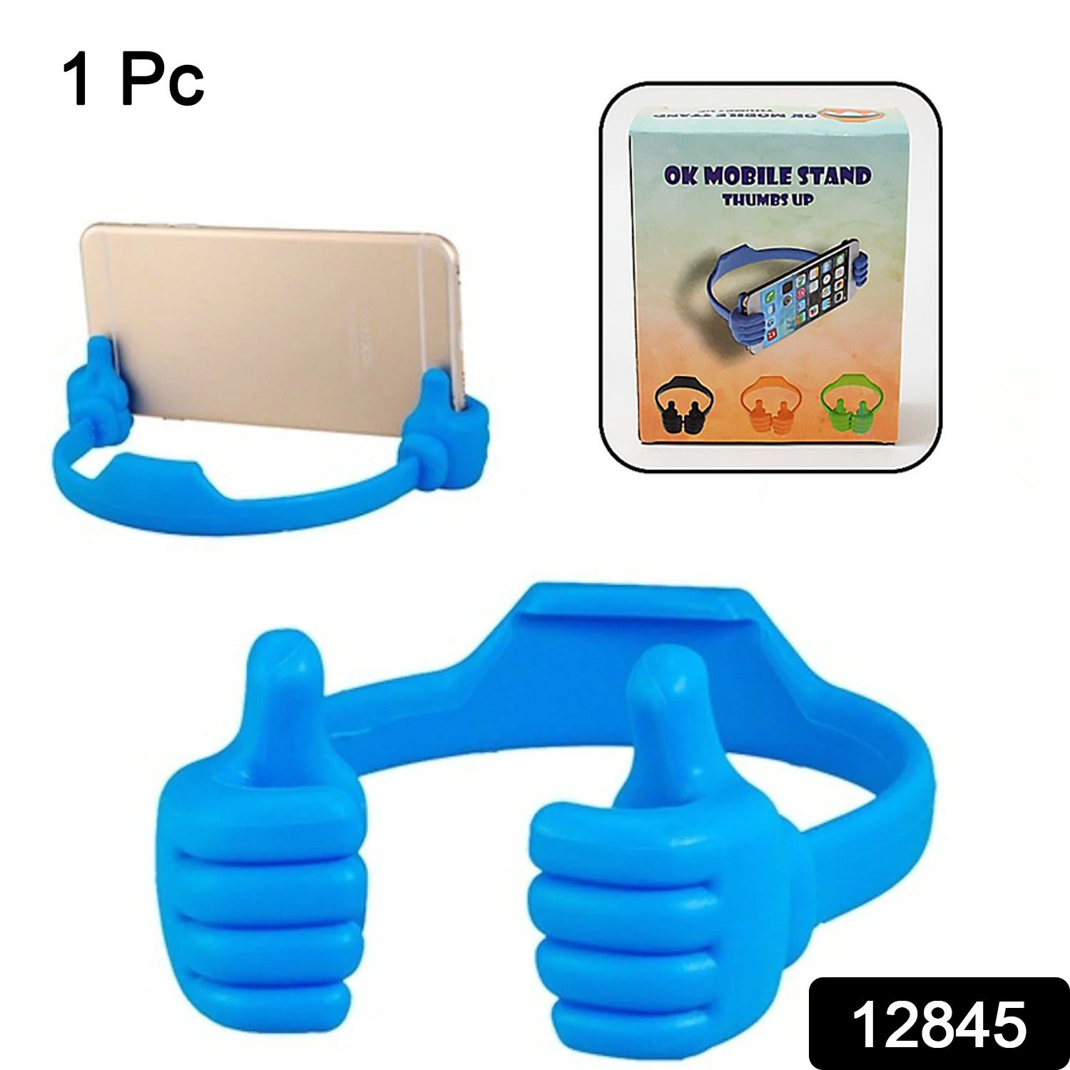 Hand Shape Mobile Stand used in all kinds of places including household and offices as a mobile supporting stand (1 Pc / With Color Box)  - Bhavnagar Deodap