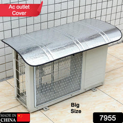 Air Conditioner Outdoor Unit Cover, Outdoor Unit Protective Cover, Aluminum Foil Material, Sun, Rain, Snow, Wind, Dust, Protects Outdoor Units Cover (Big) - Bhavnagar Deodap