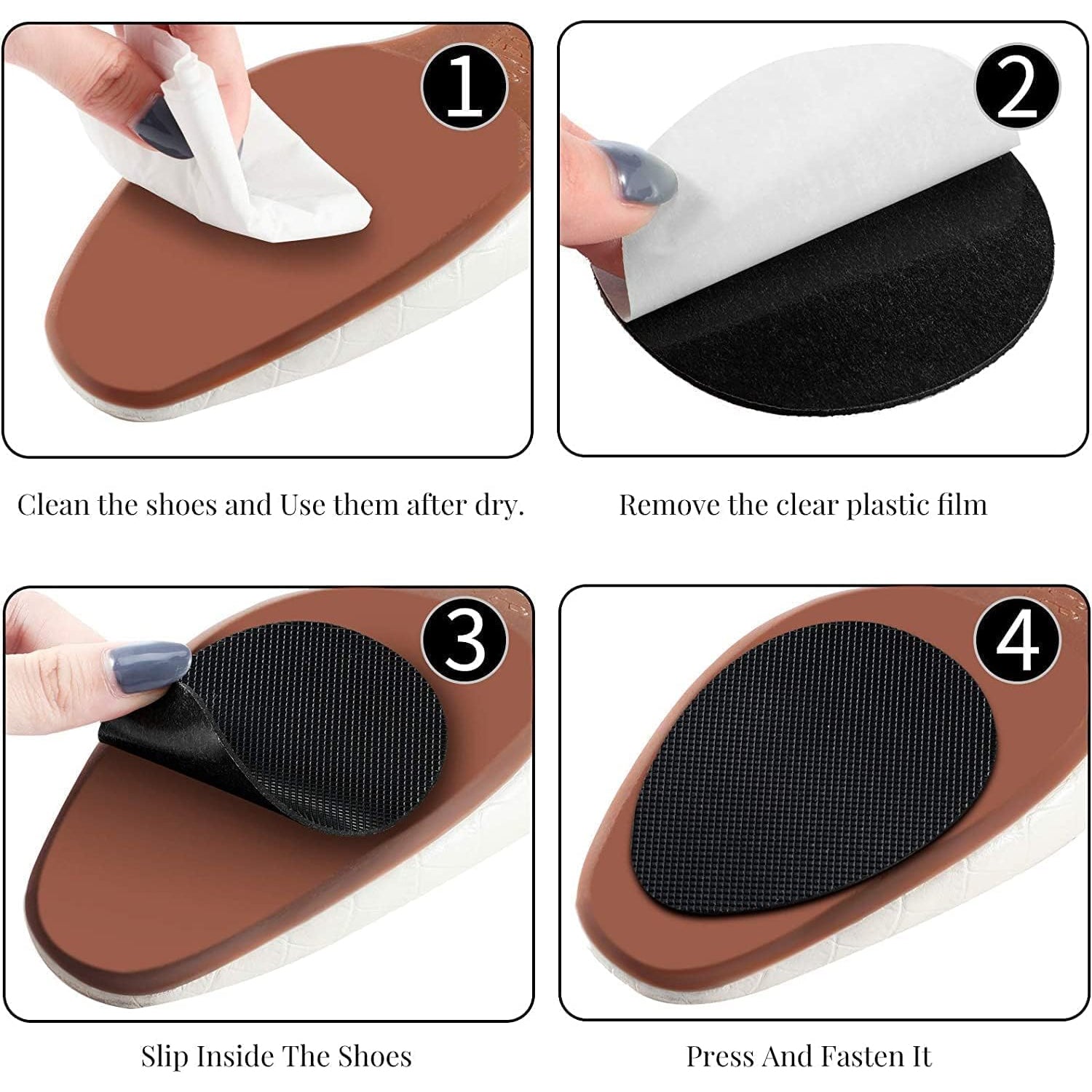 Non Slip Shoe Pads Rubber Shoe Sole Protector Pads Self Adhesive Sho Bhavnagar Deodap