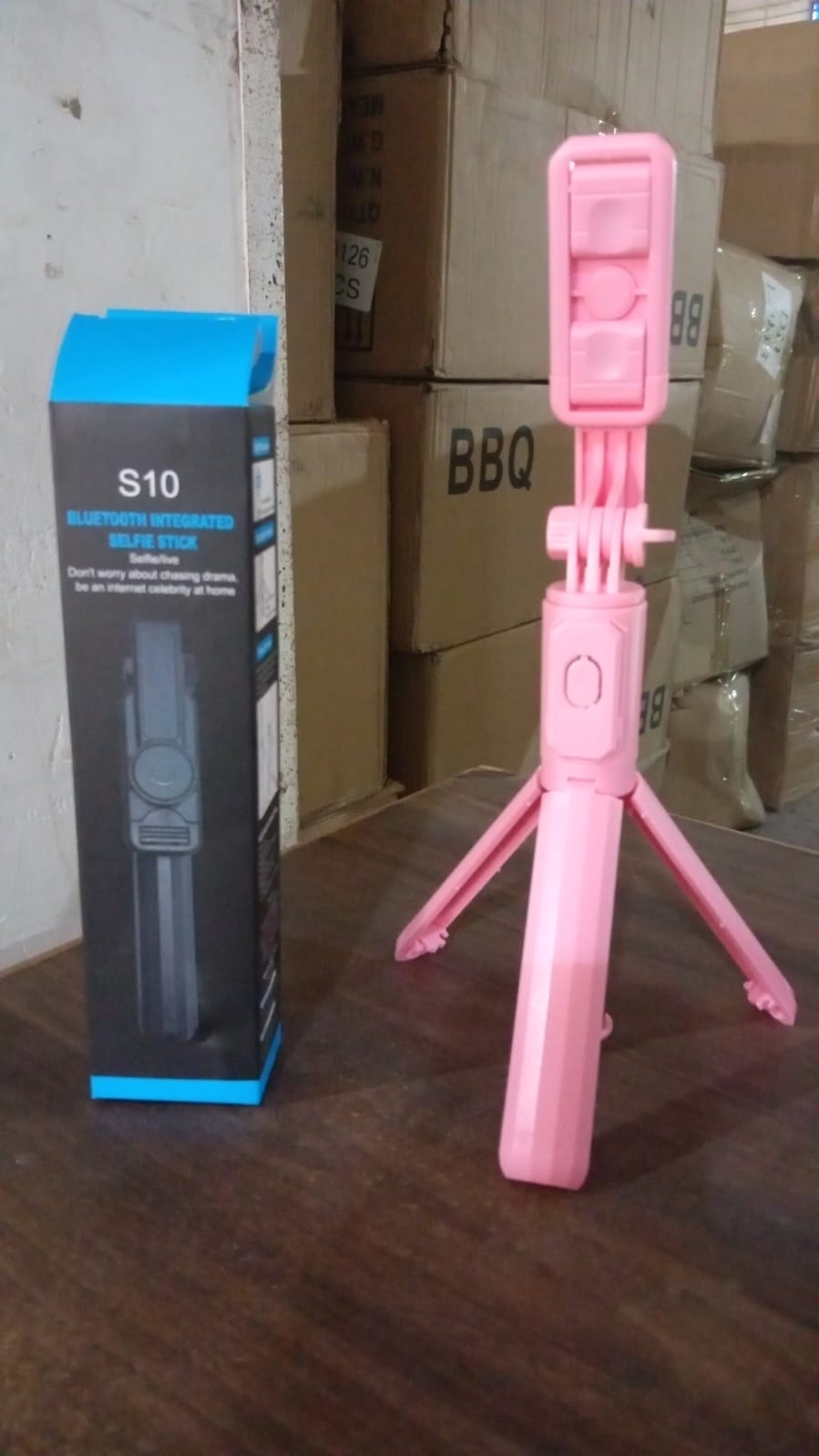 Portable Foldable Selfie Stick with Remote Control, 3-Axis Tripod Hand Stabilizer for Smartphones, TikTok Vlog YouTuber Video Recording (1 Pc) - Bhavnagar Deodap