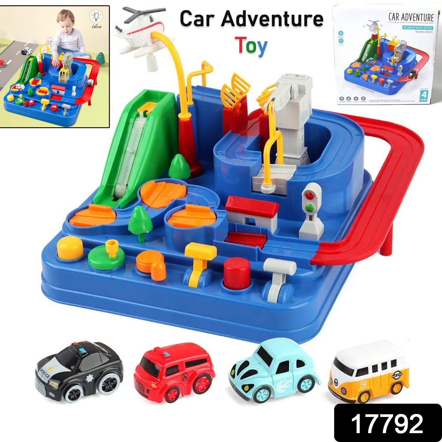 Car Adventure Toys, City Rescue Preschool Toy, Race Tracks for Boys, Parent-Child Interactive Kids Race Car Track Play sets (Adventure Toy) - Bhavnagar Deodap