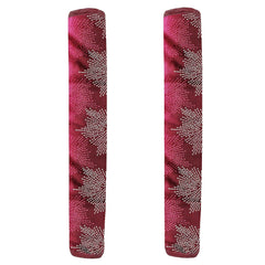 Fridge Cover Handle Cover Polyester High Material Cover For All Fridge Handle Use ( Set Of 2 Pcs ) Multi Design - Bhavnagar Deodap