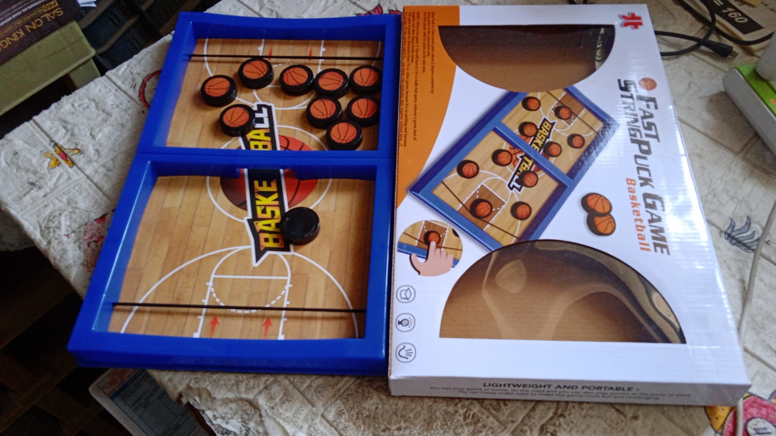 Fast Sling Basketball Puck Game Paced Table Desktop Battle Ice Hockey Game for Adults and Kids Parent-Child Winner Board Games Interactive Toy, Desktop Table Game - Bhavnagar Deodap