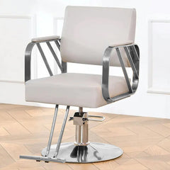 SALON CHAIR HYDRAULIC CHAIR FOR BUSINESS OR HOME, SIMPLICITY BARBER CHAIR SALON BEAUTY SPA SHAMPOO HAIR PROFESSIONAL HYDRAULIC STYLING CHAIR (SILVER 1 UNIT ) - Bhavnagar Deodap